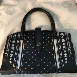 Coach skeleton bandana bag